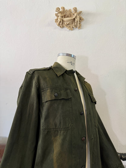 Vintage 80’s Faded Hungarian Army Shirt “M”