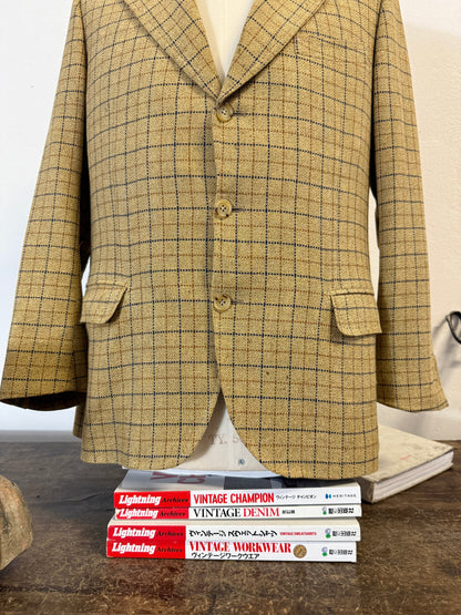 Vintage Checkered Canali Wool/Cachemire Jacket “M”