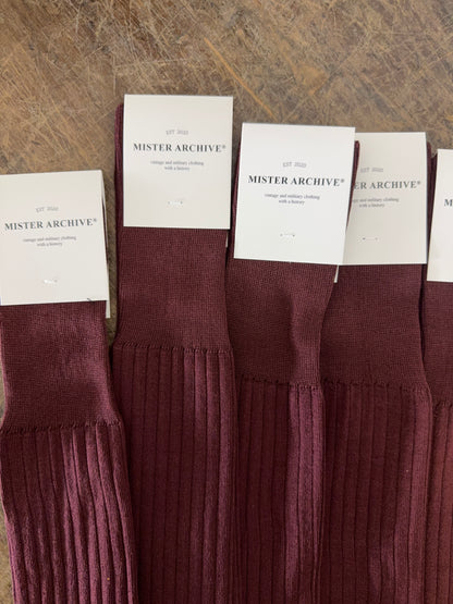 Bordeaux Sock - Mister Archive®