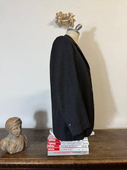Vintage Grey Pinstripe Jacket “S/M”