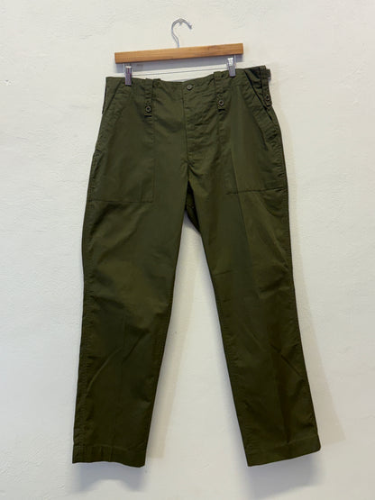 Vintage British Fatigue Army Pants “W35”