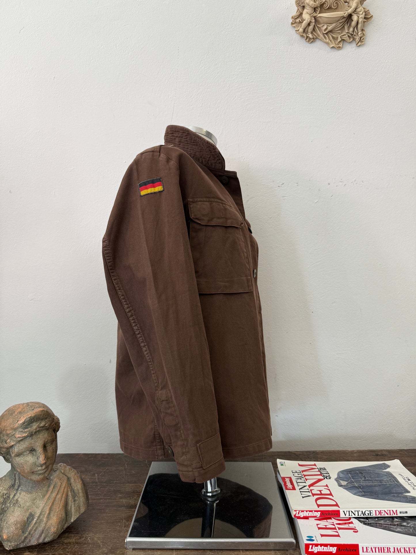 Vintage Moleskin German Army Jacket “S/M”