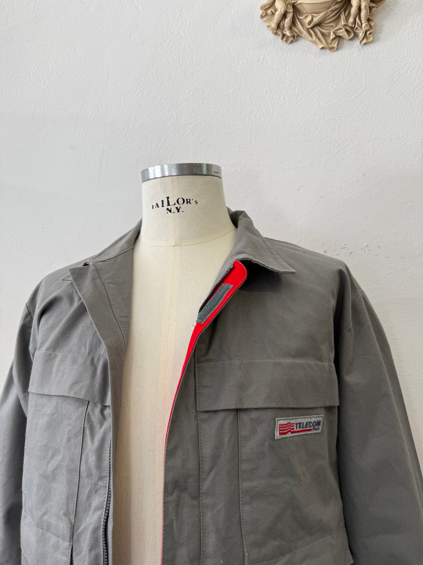 Vintage 90’s “TELECOM” Work Jacket - L