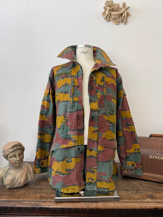 Vintage Belgian Army Camo Jacket “L/XL”