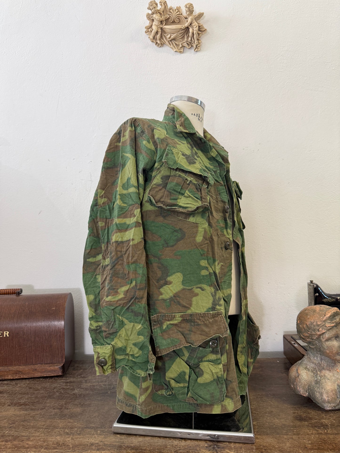 Vintage 60’s Ripstop Jungle Jacket ERDL Us Army “M”