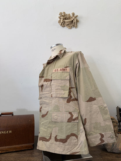 Vintage BDU Camo Jacket Ripstop US Army – L