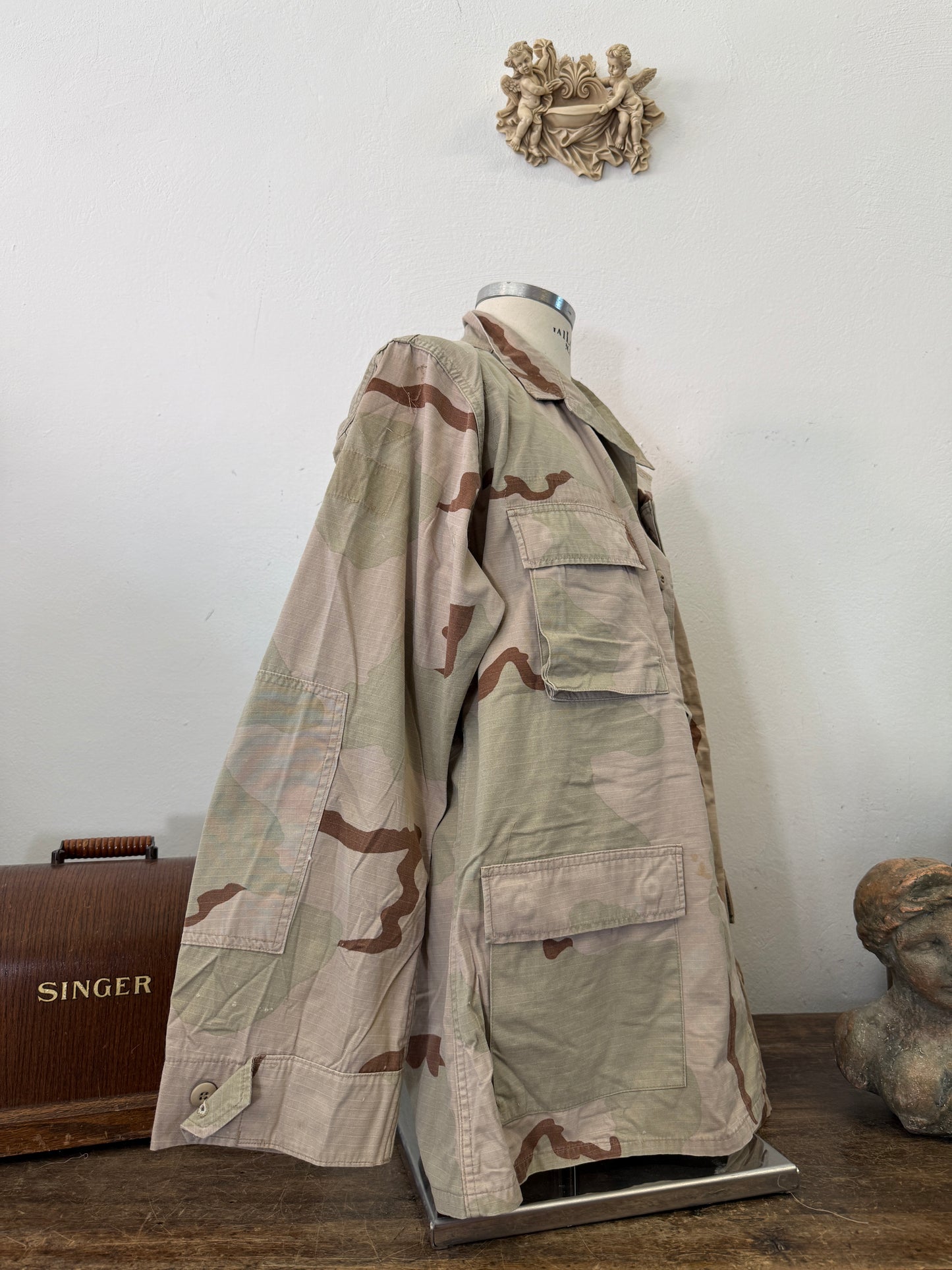 Vintage BDU Camo Jacket Ripstop US Army – XL