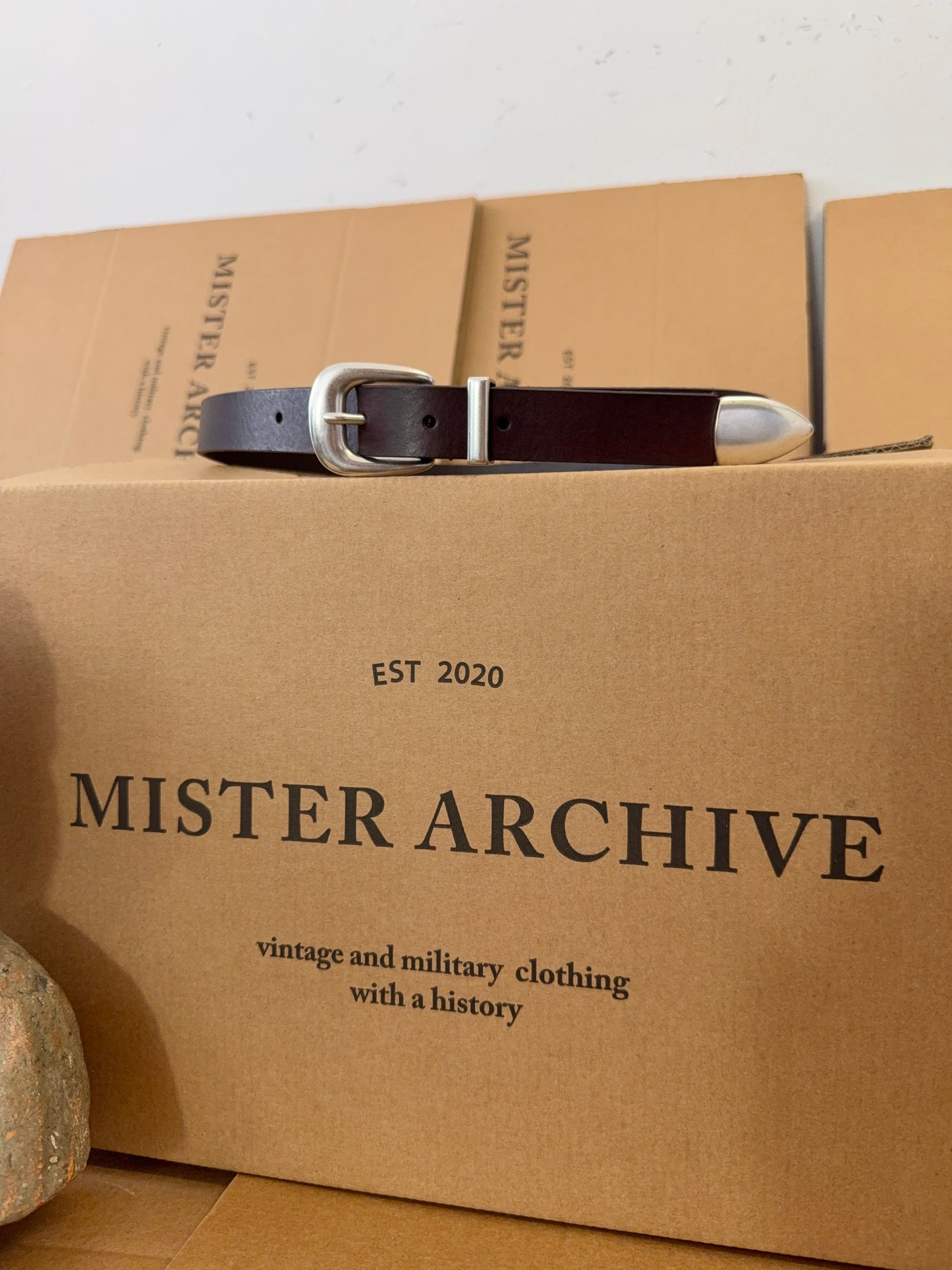 MANCINI 1979 X MISTER ARCHIVE - Dark Brown Belt