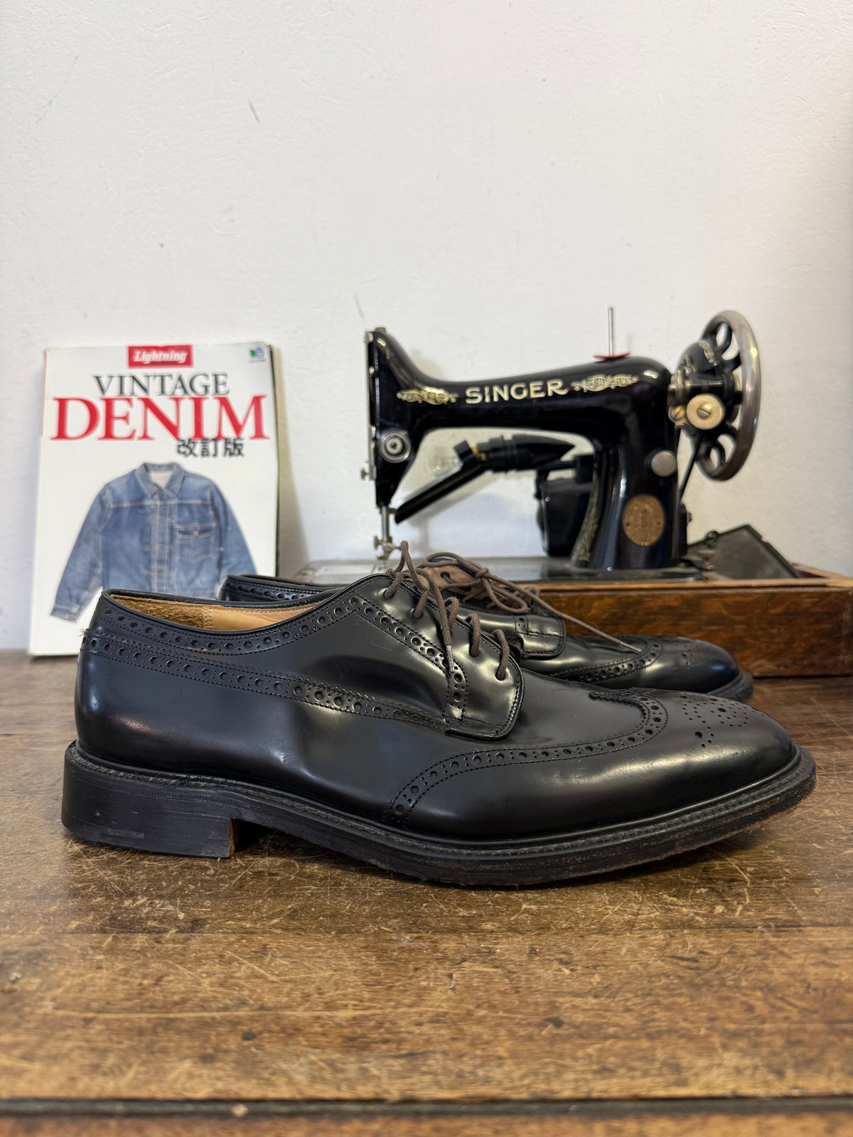 Used Church’s Men’s Black Leather Derby Shoes – Made in England – UK Size 10