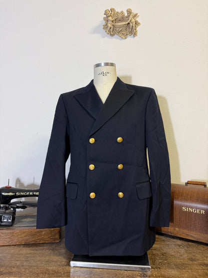 Vintage 00’s Italian Navy Double Breasted Jacket “L”