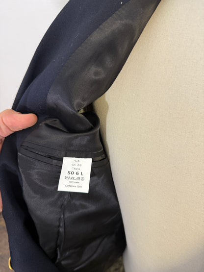 Vintage Italian Navy Double Breasted Jacket “L”