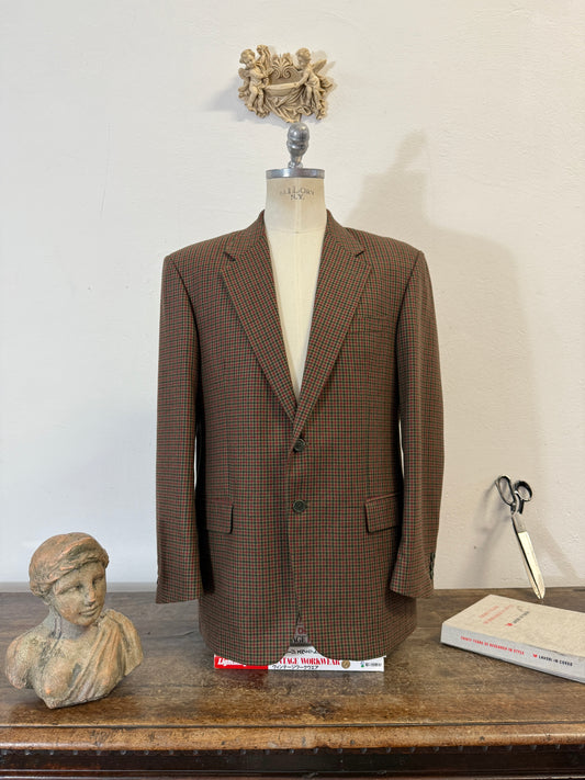 Vintage Checkered Wool Jacket “L”