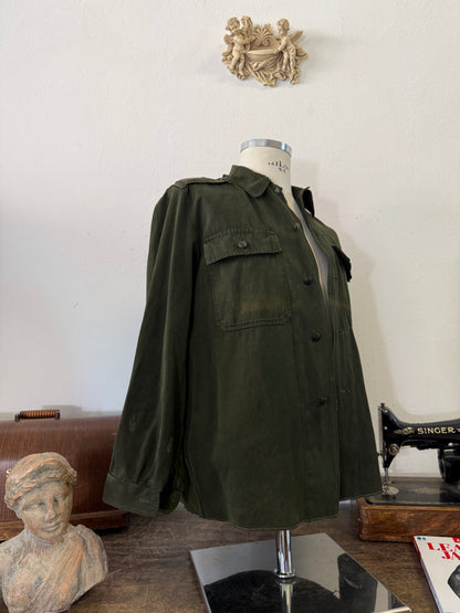Vintage 80’s Faded Hungarian Army Shirt “S”