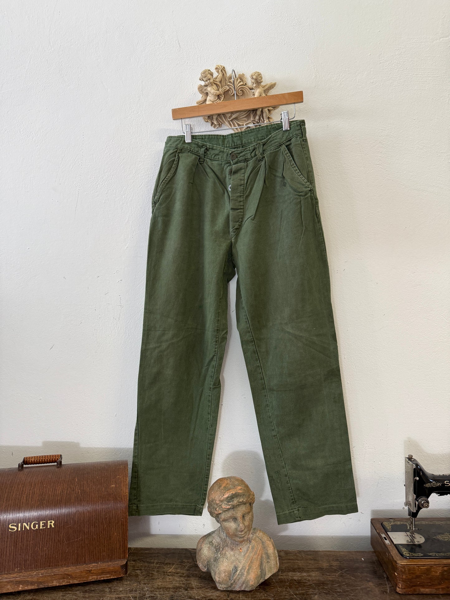 Vintage Swedish Army Fatigue Pants “W32”