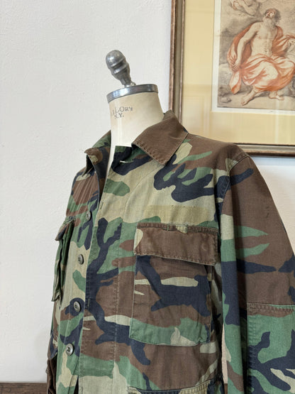 Vintage Woodland Camo Jacket “S”