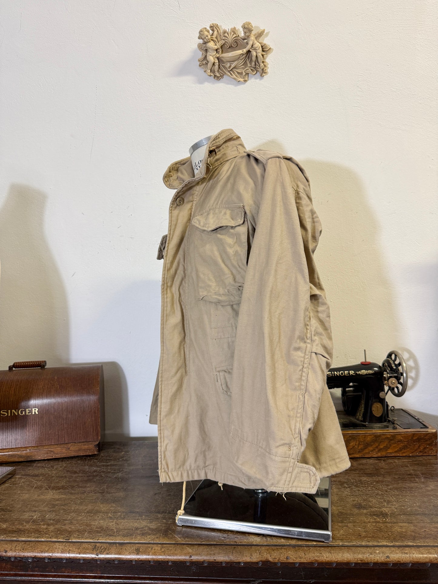 Vintage Khaki Field Jacket M65 Us Army  “M”