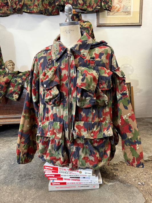Vintage Swiss Army Camo Jacket M70 “XL”