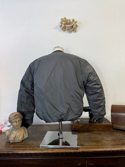 Grey Bomber Jacket MA1