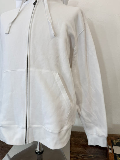 Russell White Full-Zip Hoodie “L”
