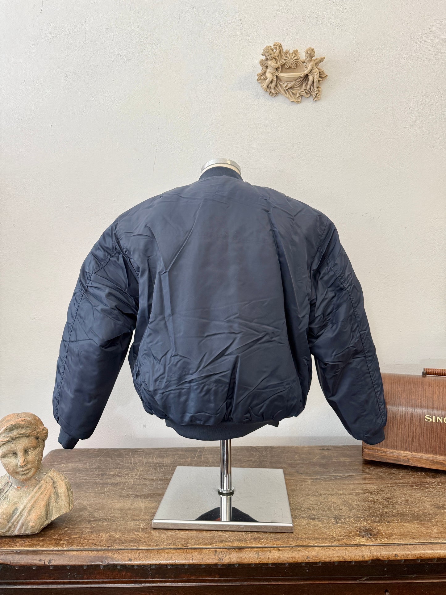 Blue Navy Bomber Jacket MA1