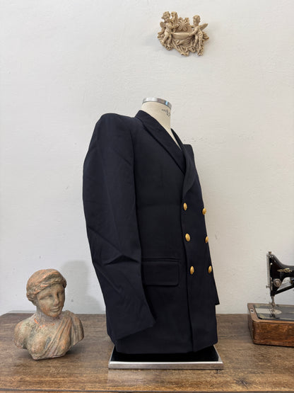 Vintage Italian Navy Double Breasted Jacket “M/L”