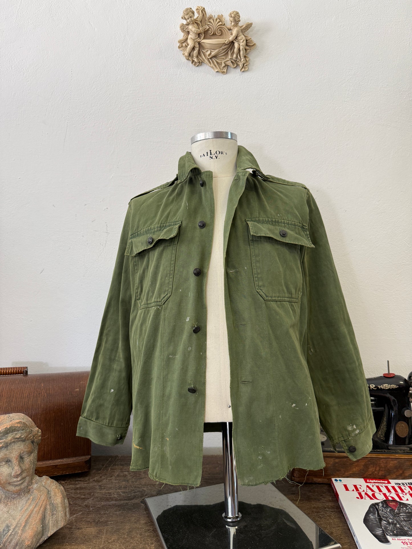 Vintage 80’s Faded Hungarian Army Shirt “S”