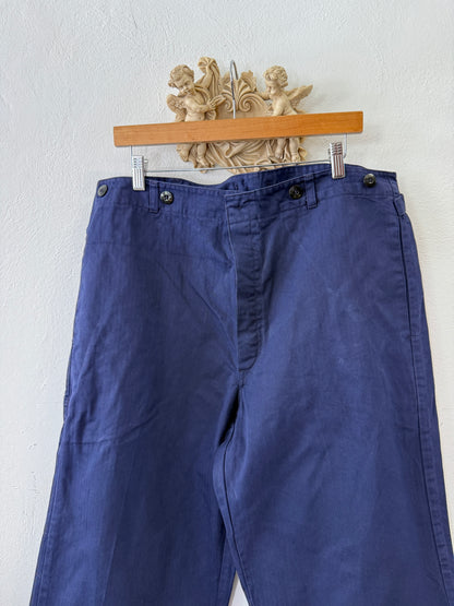 Vintage German Army Work Pants HBT “W38”