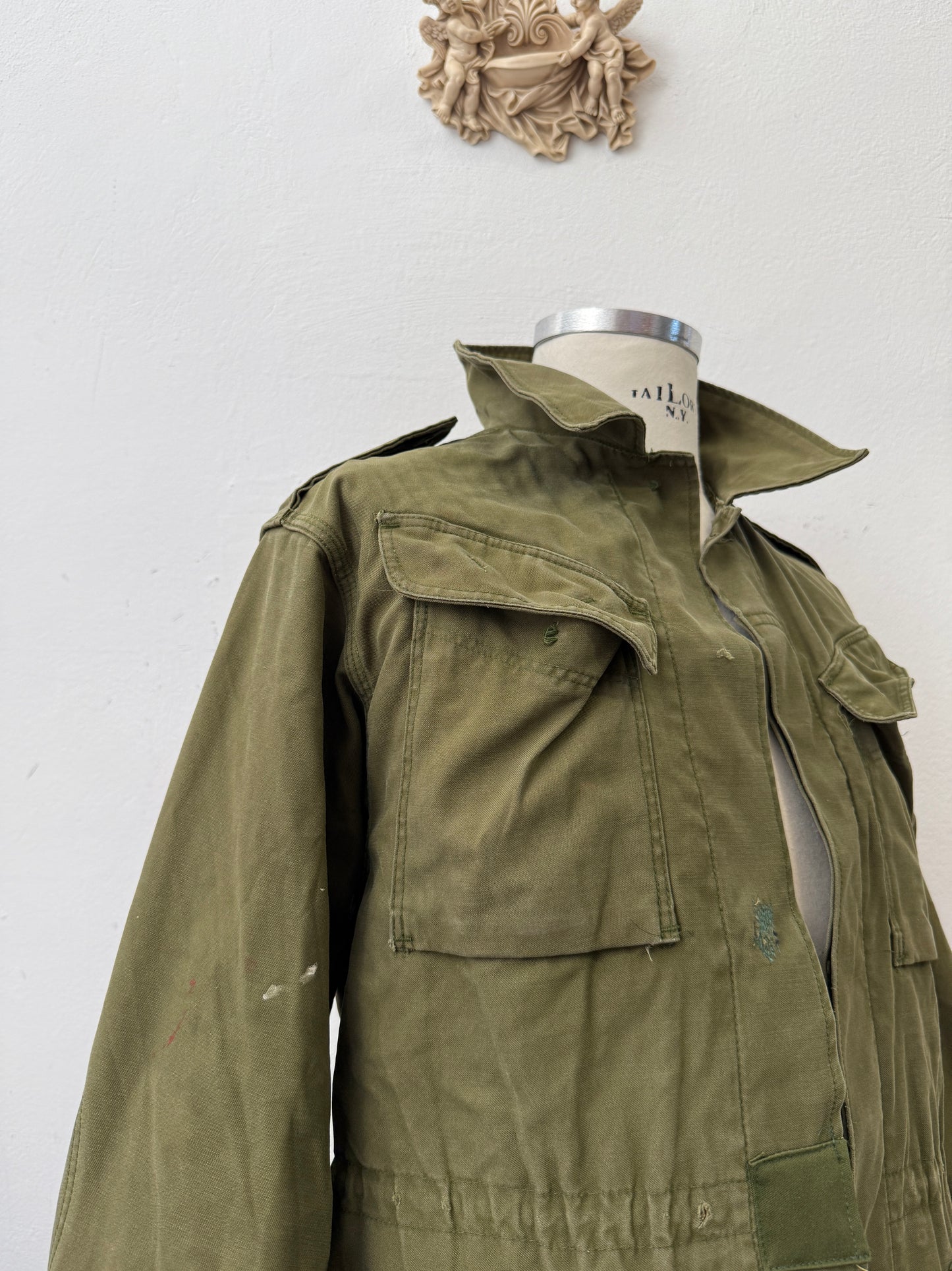 Vintage Danish Army Jacket Without Buttons “M”