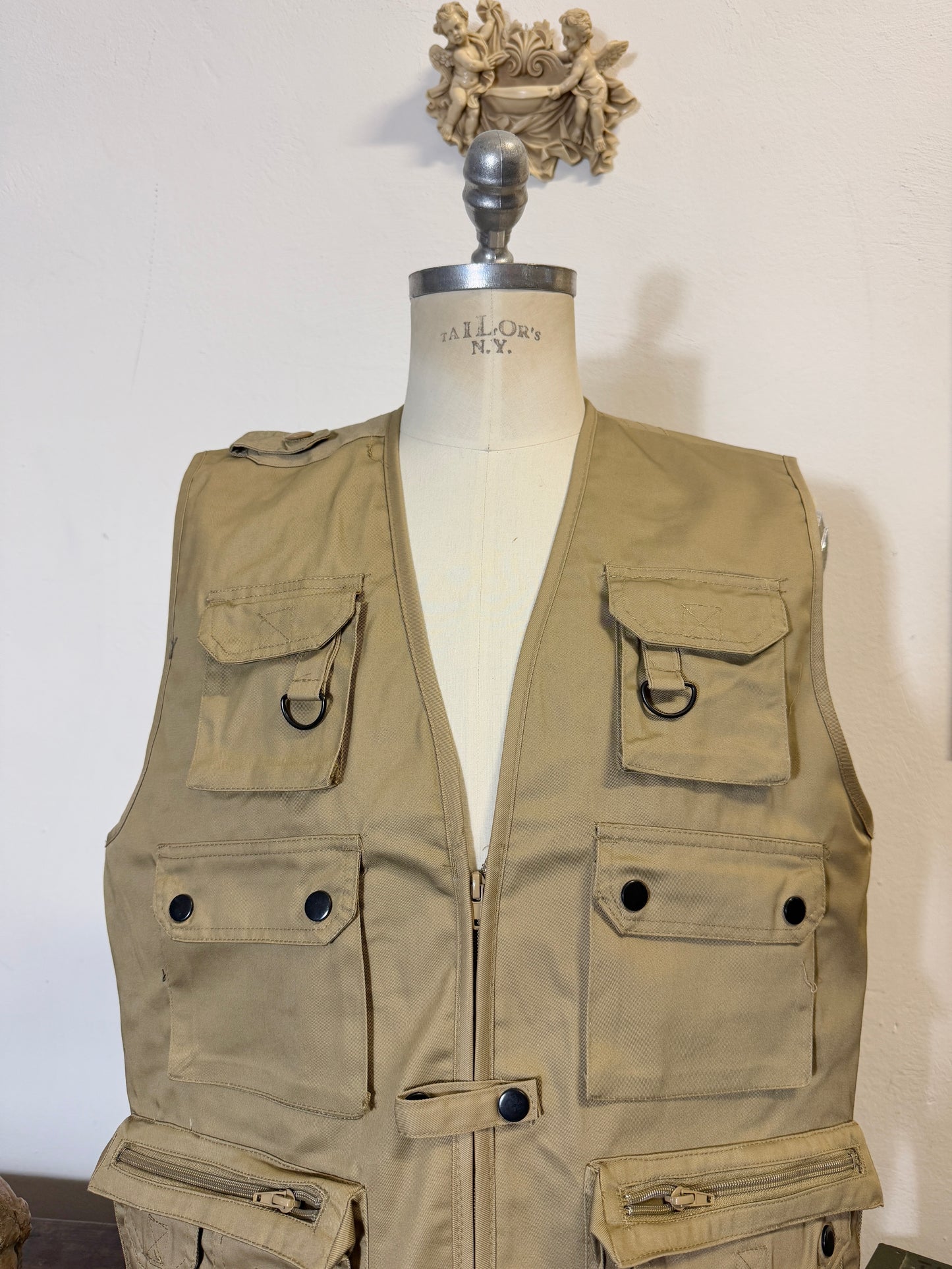 Beige Tactical Utility Vest