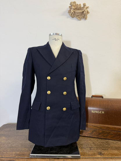 Vintage 00’s Italian Navy Double Breasted Jacket “S/M”