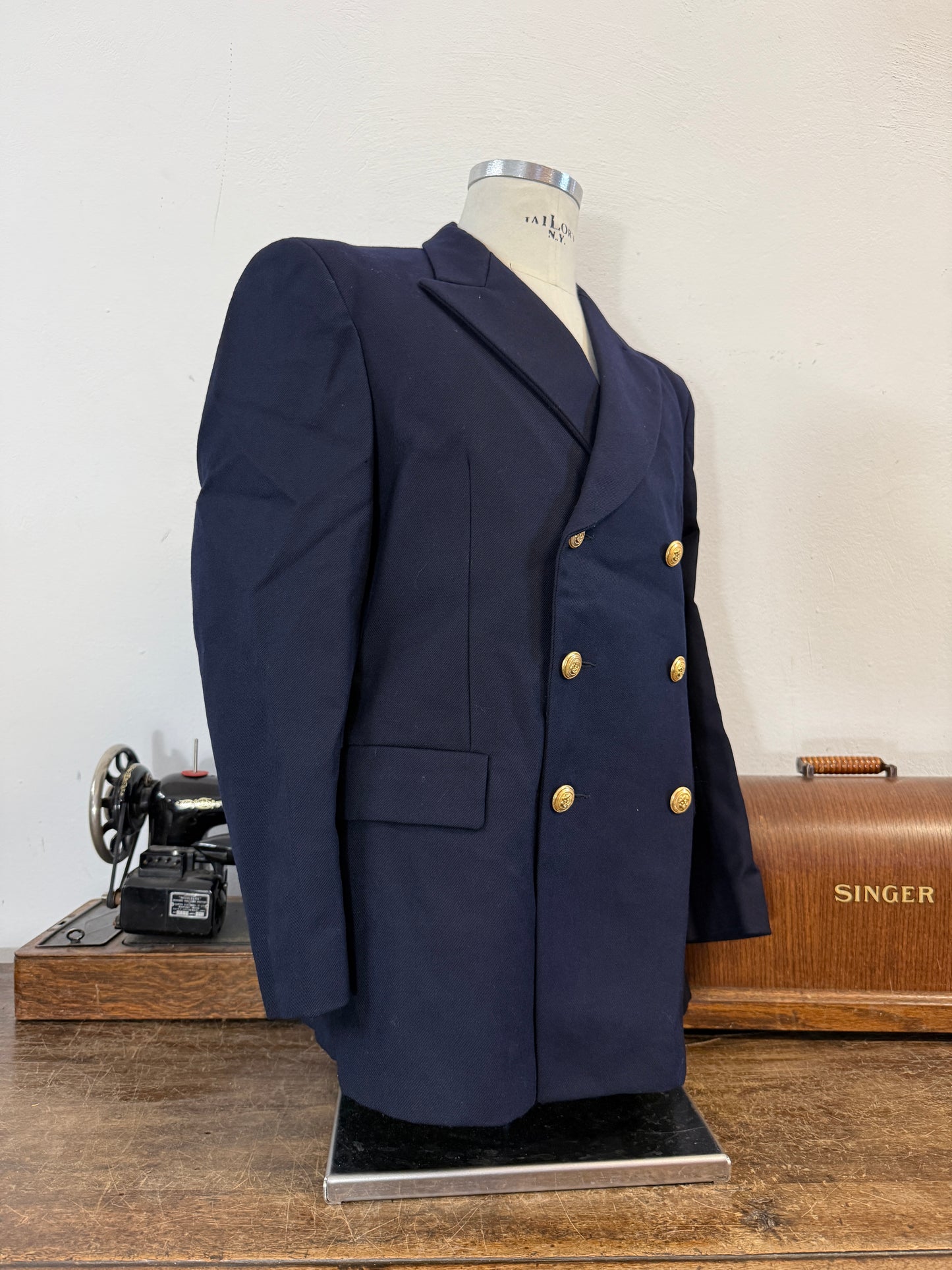 Vintage 00’s Italian Navy Double Breasted Jacket “M/L”