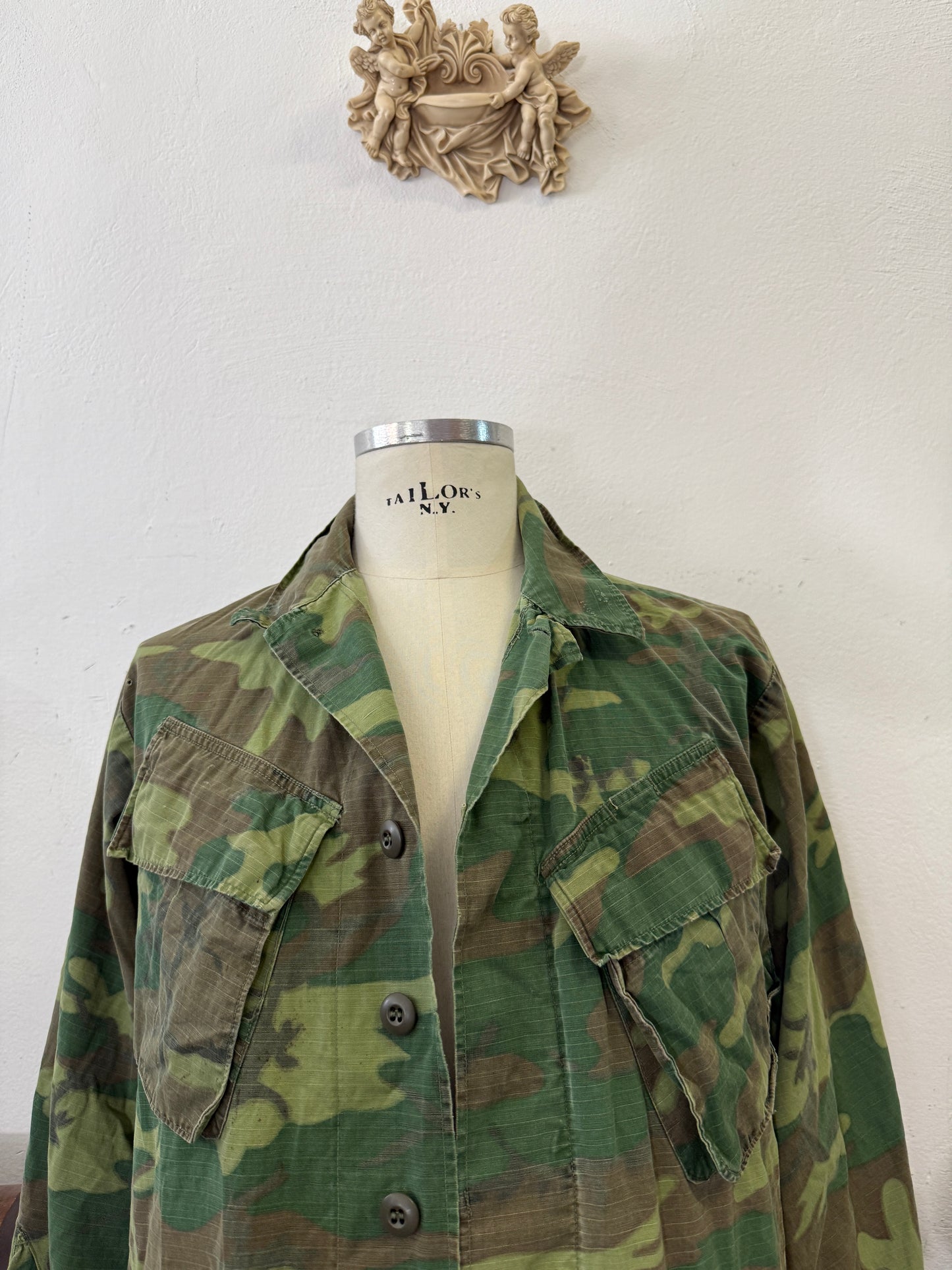 Vintage 60’s Ripstop Jungle Jacket ERDL Us Army “M”
