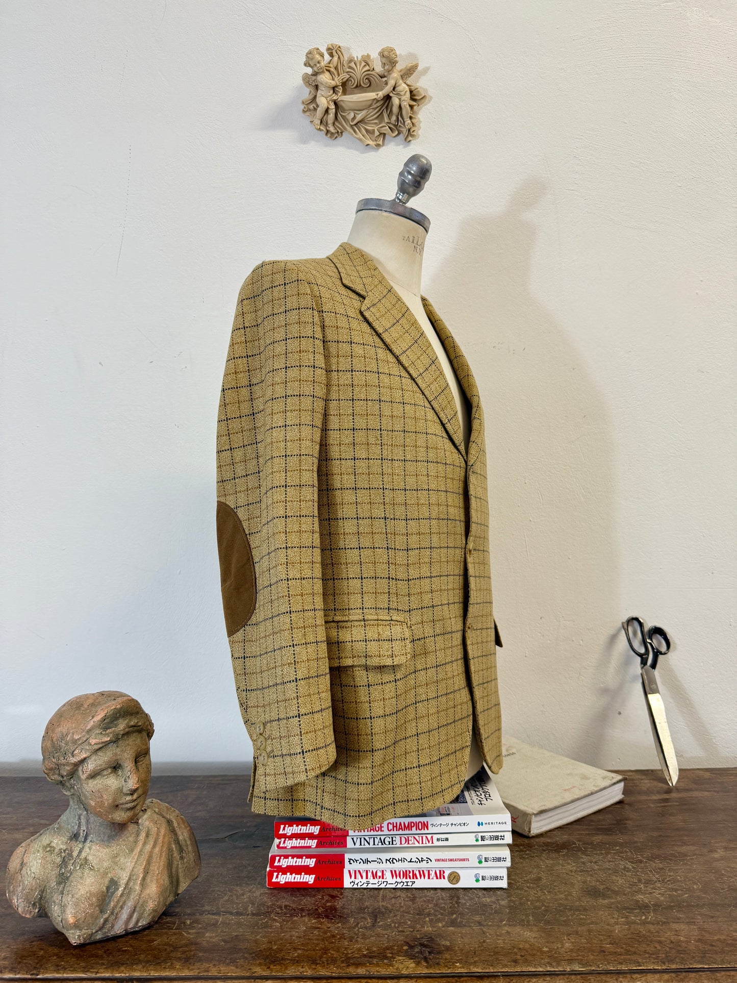 Vintage Checkered Canali Wool/Cachemire Jacket “M”