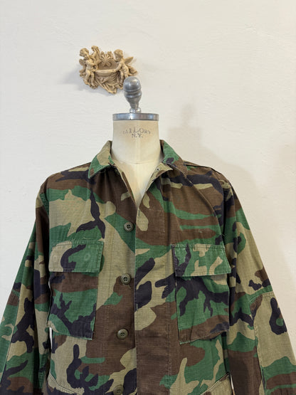 Vintage Woodland Jacket Rip Stop Us Army “L”