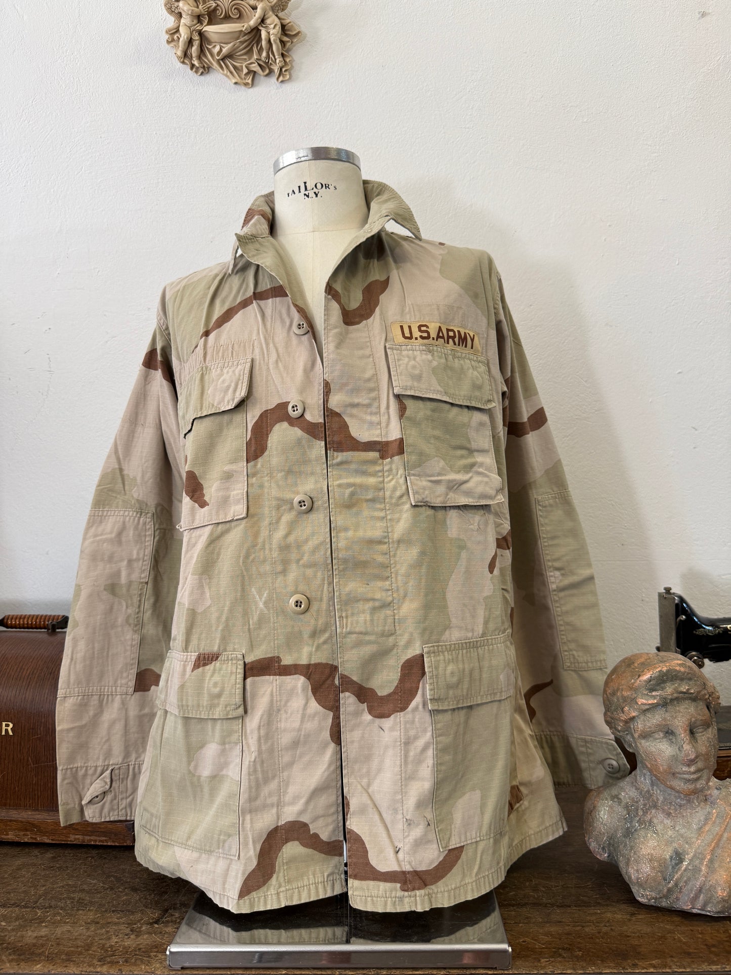 Vintage BDU Camo Jacket Ripstop US Army – L/XL