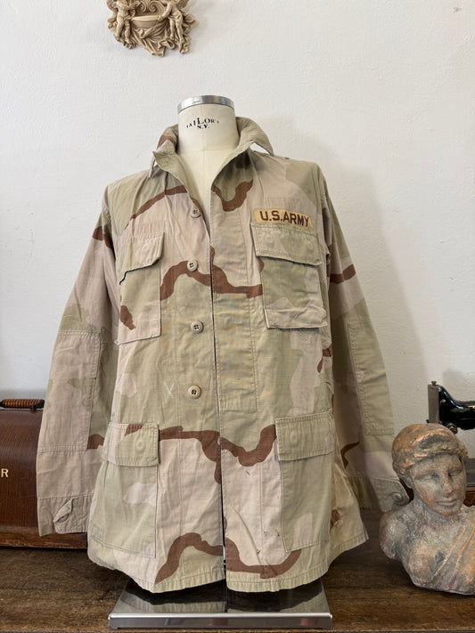 Vintage BDU Camo Jacket Ripstop US Army – L/XL