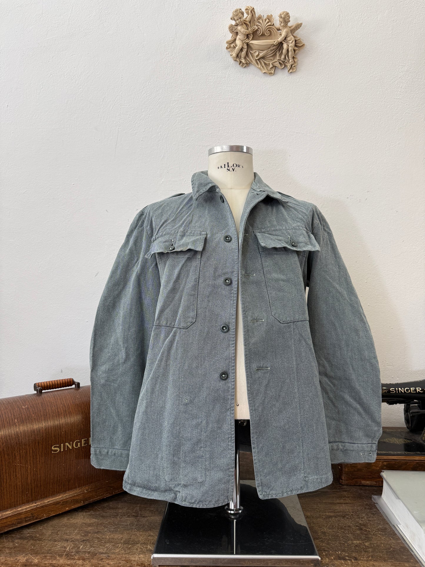 Vintage Selvedge Swiss Army Jacket “L”
