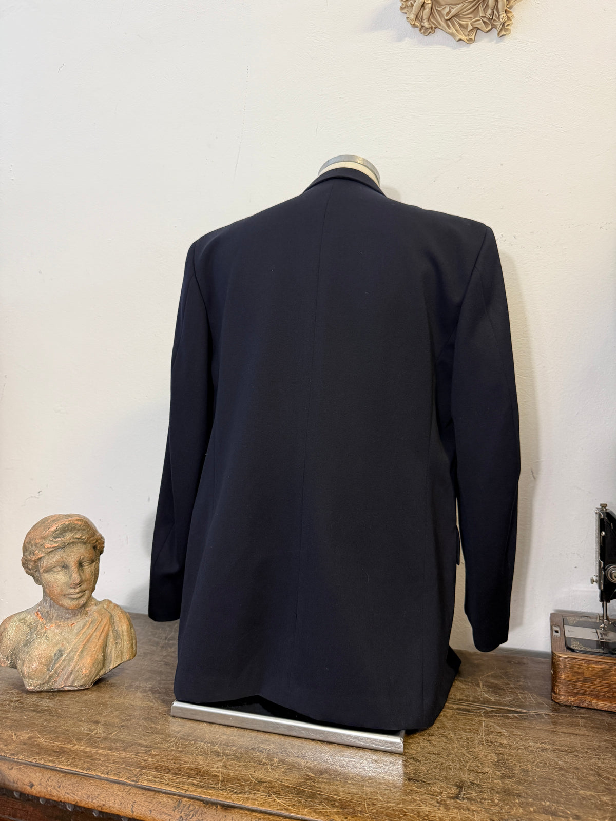 Vintage Italian Navy Double Breasted Jacket “L”
