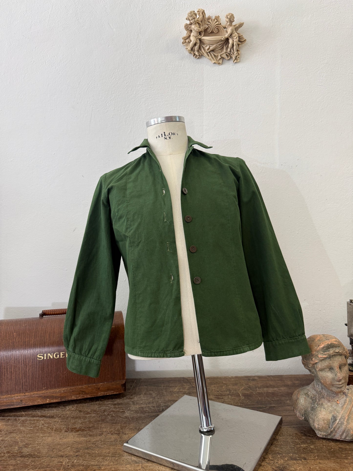 Vintage 80’s Woman Swedish Army Shirt - XS