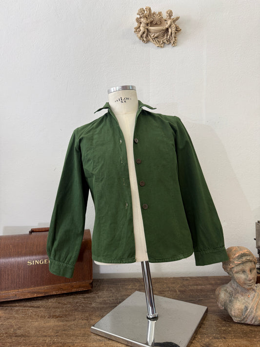 Vintage 80’s Woman Swedish Army Shirt - XS