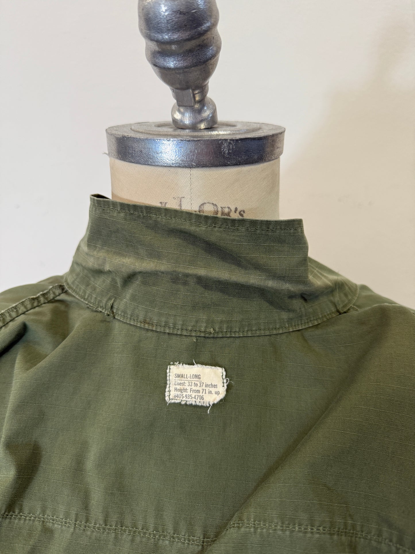 Vintage Rip Stop Jungle Jacket U.S. ARMY “M/L”