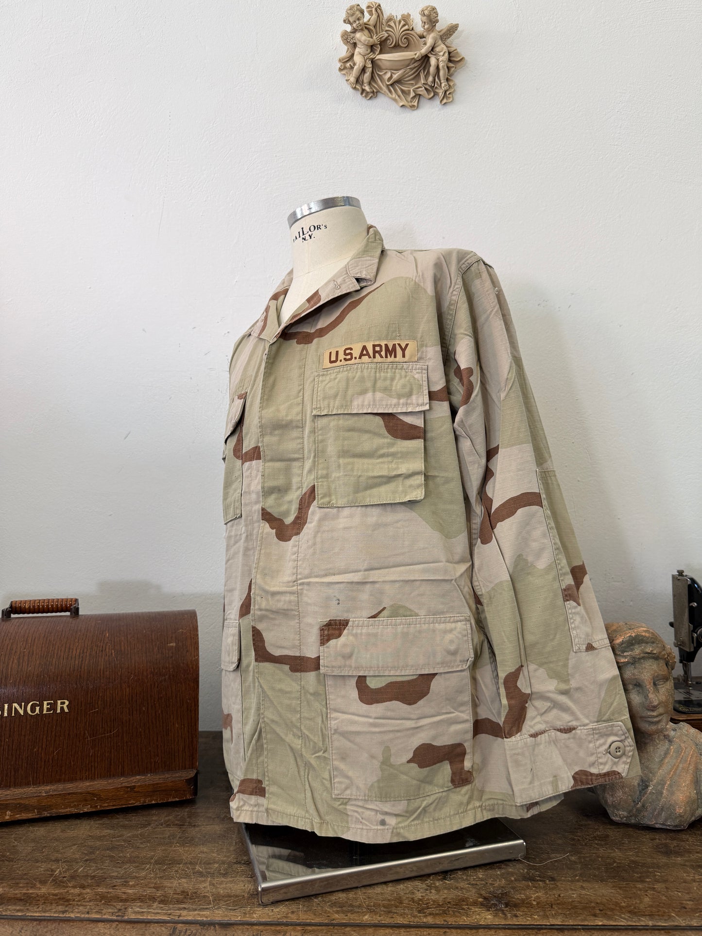 Vintage BDU Camo Jacket Ripstop US Army – L/XL