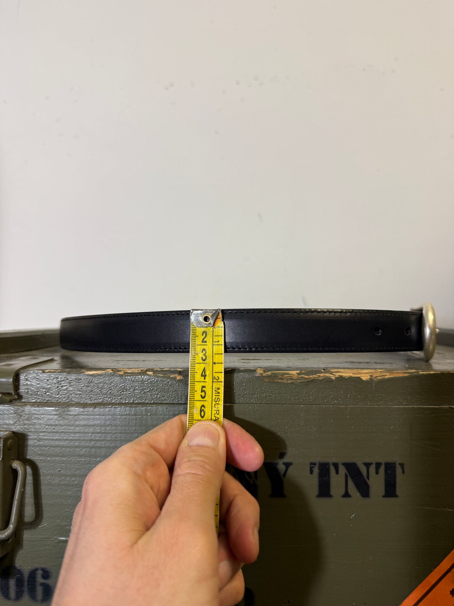 Black Leather Belt - Mancini 1979 x Mister Archive®