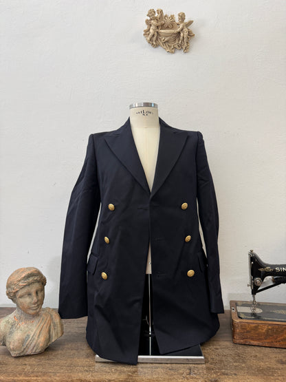 Vintage Italian Navy Double Breasted Jacket “S”