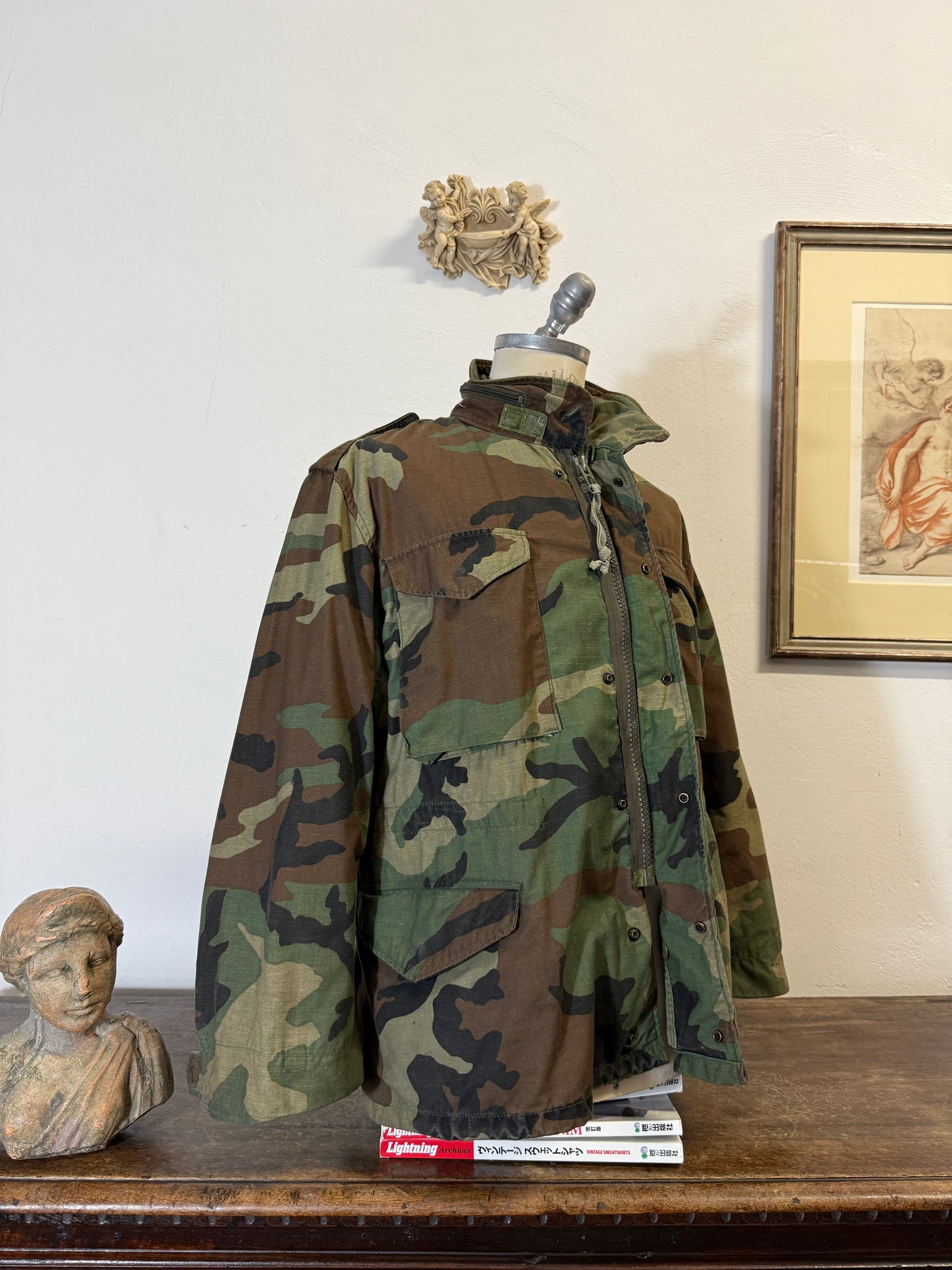 Vintage Woodland Field Jacket M65 Us Army “M/L”