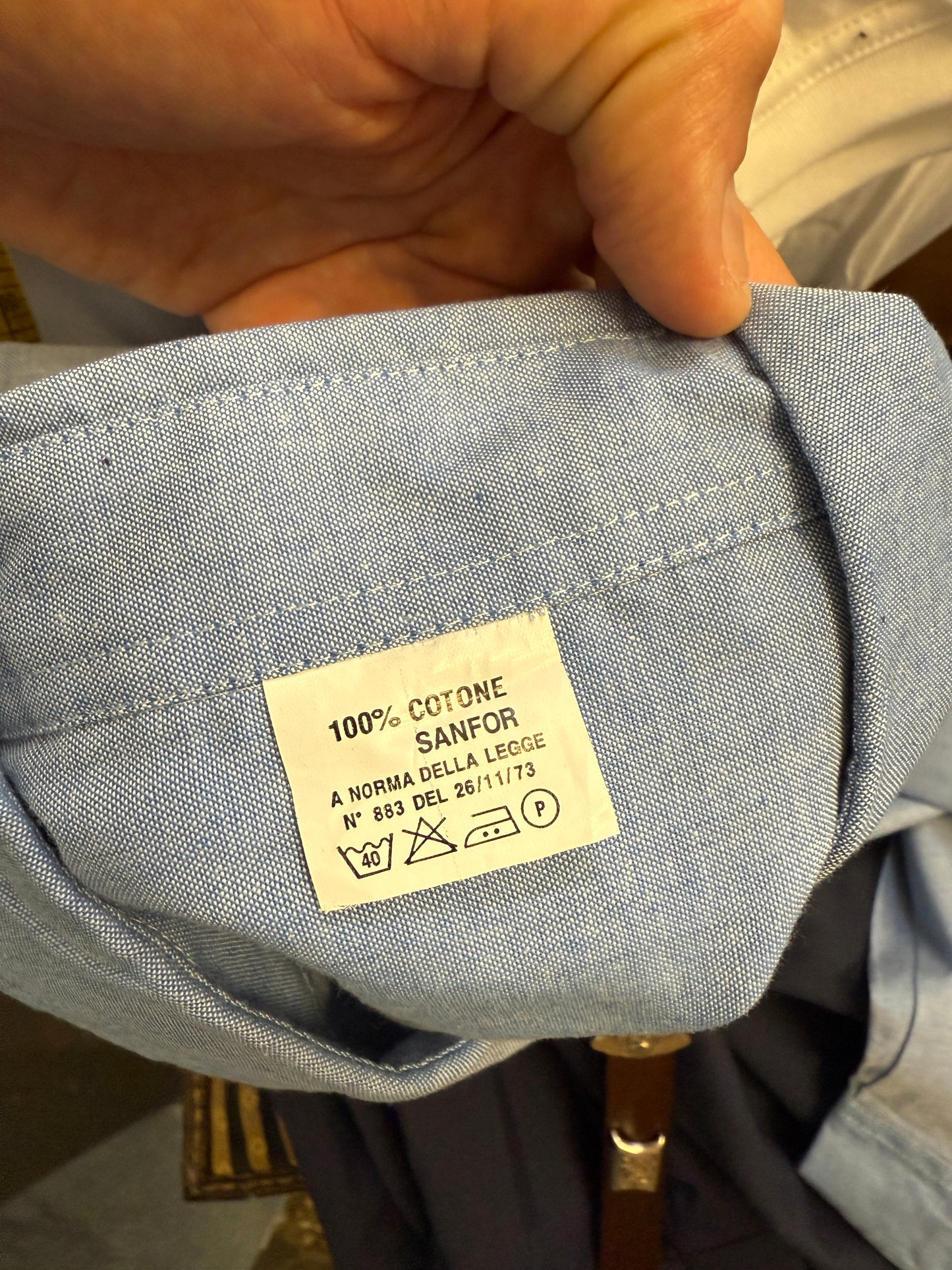 Deadstock 70’s Chambray Shirt - L, XL, XXL