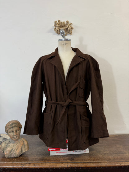 Vintage Italian Navy Wool Jacket “L/XL”