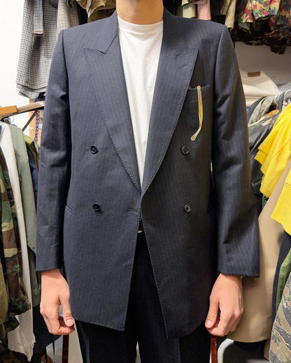 Double-Breasted Pinstripe Blazer “L/XL”