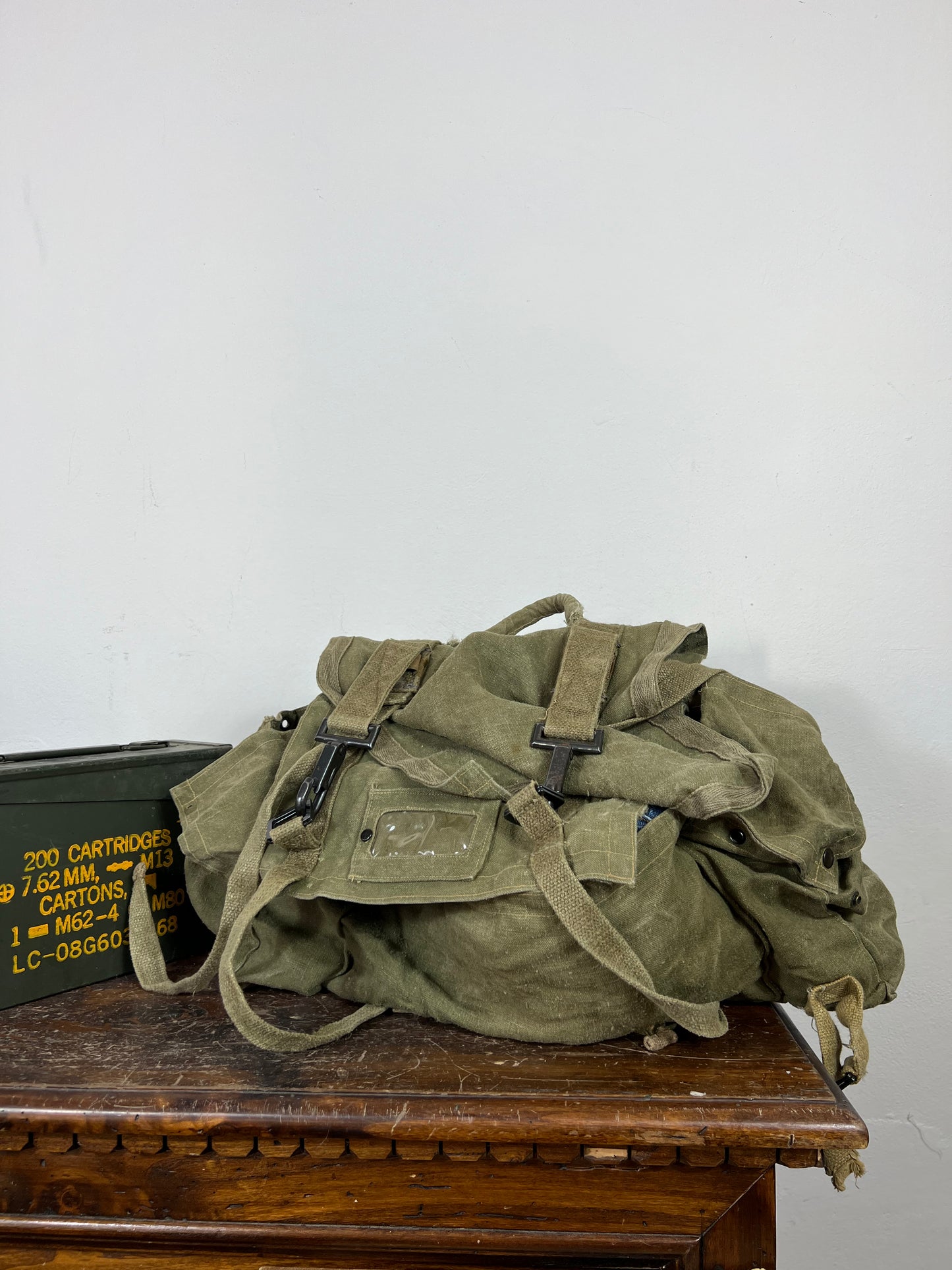 Vintage Military Backpack