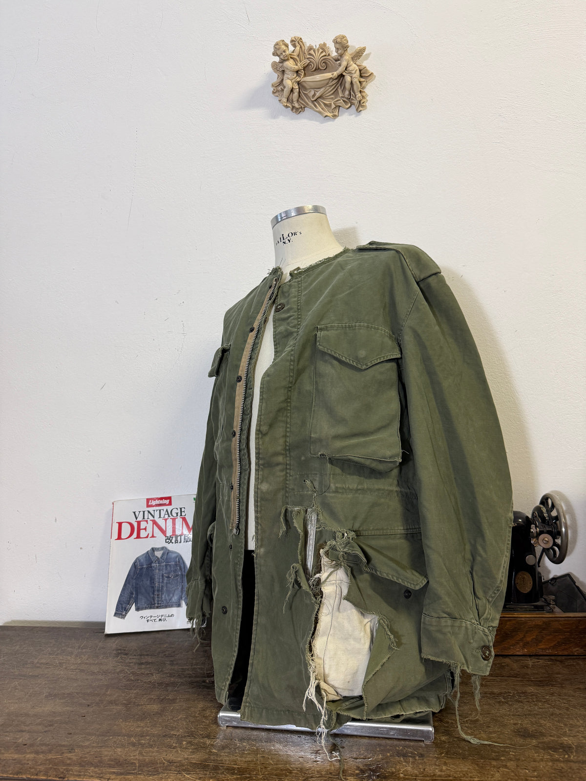 Vintage Distressed US Army M-51 Field Jacket “XL”